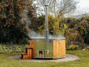 Hottub Thermowood - Deluxe 180 cm | Hybride Houtgestookt & Elektrisch